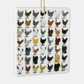 49羽の鶏の雌鶏 セラミックオーナメント (右)
