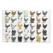 49羽の鶏の雌鶏 枕カバー (裏面)