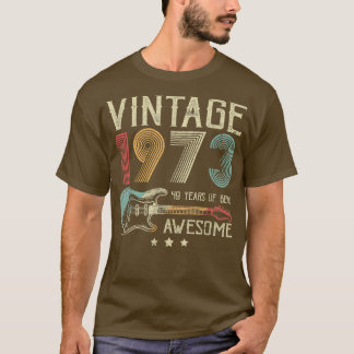 49誕生日ウーメンズヴィンテージ1973素晴らしグイ Tシャツ