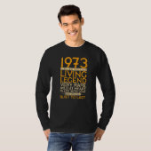 49誕生日リビングレジェンド1973 Tシャツ (正面フル)