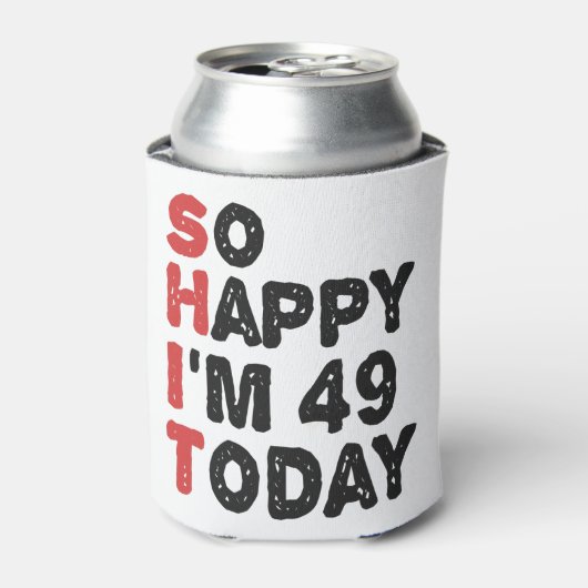 49誕生日嬉しい今日のギフト49 おもしろい 缶クーラー (缶正面)
