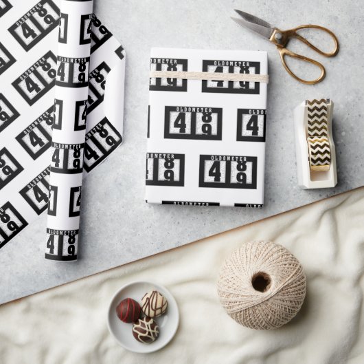 49誕生日走行距離 ラッピングペーパー (クラフト)