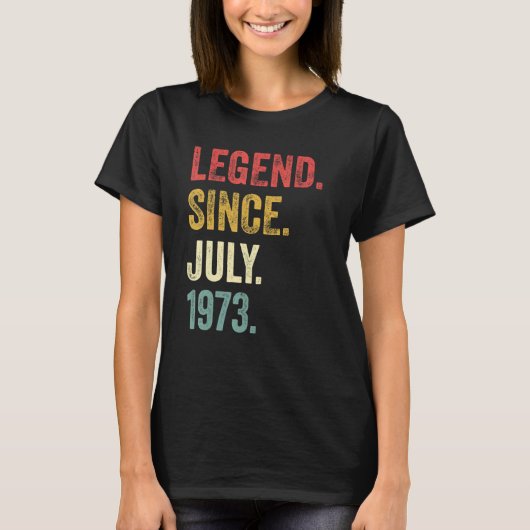 49誕生日49歳の伝説1973年7月以来 Tシャツ (正面)