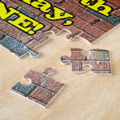 49誕生日:おもしろいグラフィインスパイアティレインボー49 ジグソーパズル (側面)