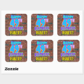 49誕生日-おもしろい、アーバングラフィティインスパイアルック スクエアシール (シート)