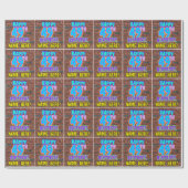 49誕生日:おもしろい、アーバングラフィティインスパイアルック ラッピングペーパー (フラット)