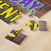 49誕生日~おもしろい、落書きルッインスパイアク ジグソーパズル (側面)