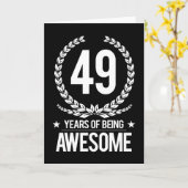 49誕生日(49歳素晴らし) カード (黄色い花)