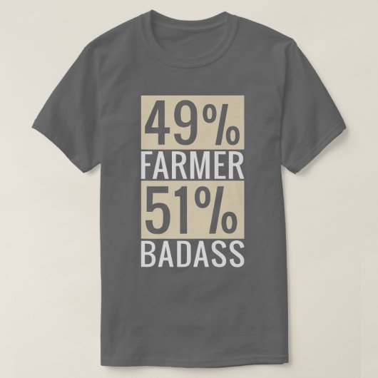 49農家51バダスファーム恋人農業 Tシャツ (デザイン正面)