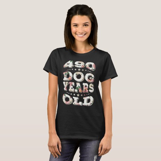 490犬の歳70 70の誕生日ママパパ Tシャツ (正面フル)