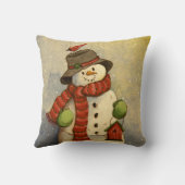 4905雪だるま&バードハウスクリスマス クッション (裏面)