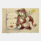 4924雪だるま キッチンタオル (横)