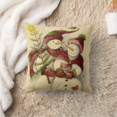 4924雪だるま クッション (ブランケット)