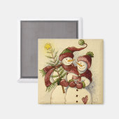 4924雪だるま マグネット (正面/裏面)