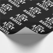 49%叔母さんt-shir 51% badassの抗勢の ラッピングペーパー (角)