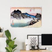 49.坂下宿、広重坂下宿、広重、浮世絵 ポスター (ホームオフィス)