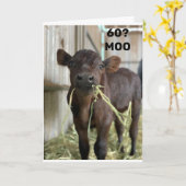 49「60誕生日」以上の日は見えない カード (黄色い花)