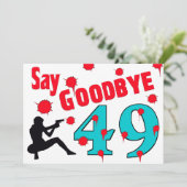 49 A第50の誕生祝いにさよならを言って下さい 招待状 (スタンド正面)