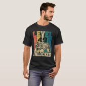 49 Birthday Gamer Gaming Gamer 49 Years Level 49 U Tシャツ (正面フル)