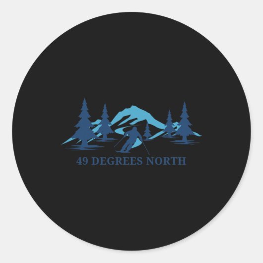 49 Degrees North Washington スキーリゾート スキー ラウンドシール (正面)