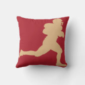 49er金ゴールドのフットボールの枕 クッション (裏面)