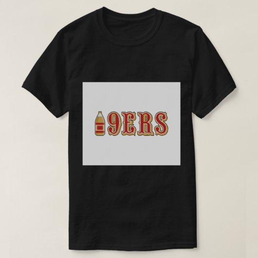 49ers 40 ozサンフランシスコ409ersタペストリー tシャツ (デザイン正面)