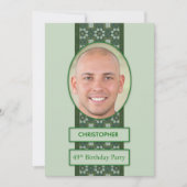 49th誕生日パーティーの招待写真+名前 招待状 (正面)