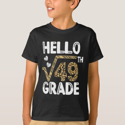 49th 7年生1日目レオパールのハロースクエアルート tシャツ (正面)