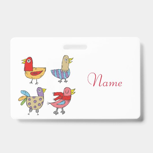 4 おもしろい Birds Thunder_Cove バッジ (正面)