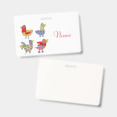 4 おもしろい Birds Thunder_Cove バッジ (正面＆裏面)