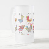 4 おもしろい Birds Thunder_Cove フロストグラスビールジョッキ (正面左)