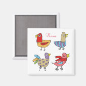 4 おもしろい Birds Thunder_Cove マグネット (正面/裏面)