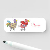 4 おもしろい Birds Thunder_Cove 名札 (インサイチュ)