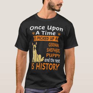 4 かつて僕はジャーマンシェパードの仔犬を拾った Tシャツ