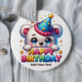 #4 テキストを入力 / お誕生日おめでとう 缶バッジ (インサイチュ)