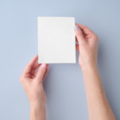 4.パーソナライズされた5 x 5.6チラシ(任意の大事な行事用) チラシ (手)