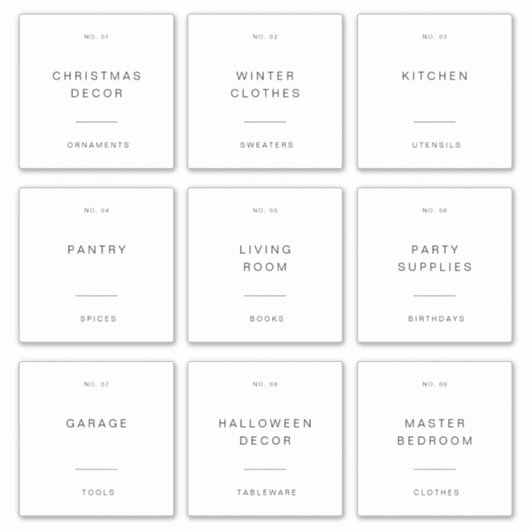 4"ホームストレージ梱包出荷ラベルシール シール (正面)