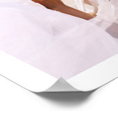 4 モダンフォトコラージュ結婚のウェルカムスクエア ポスター (角)