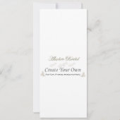 4"作成して下さいあなた自身の結婚式招待状をx 9.25" 招待状 (裏面)
