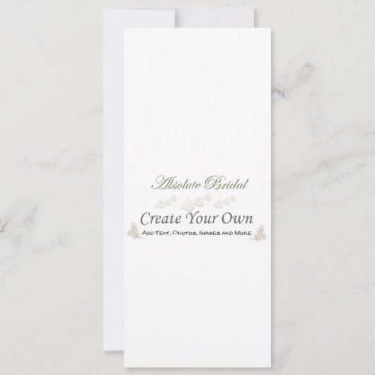 4"作成して下さいあなた自身の結婚式招待状をx 9.25" 招待状 (裏面)