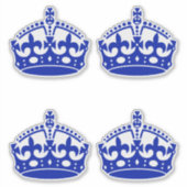 4 保Calm Crown Blue シール (正面)