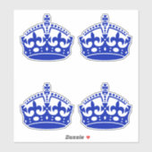 4 保Calm Crown Blue シール (シート)