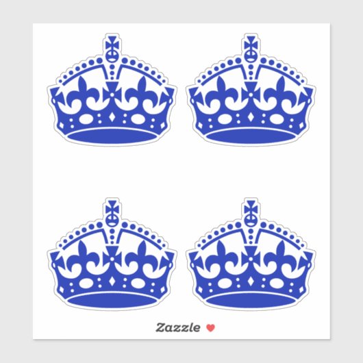 4 保Calm Crown Blue シール (シート)