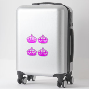 4 保Calm Crown Pink明るい赤紫色 シール