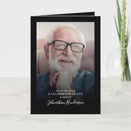 4 – 写真お祝いの生活/葬儀/メモリアル・フォールド 招待状