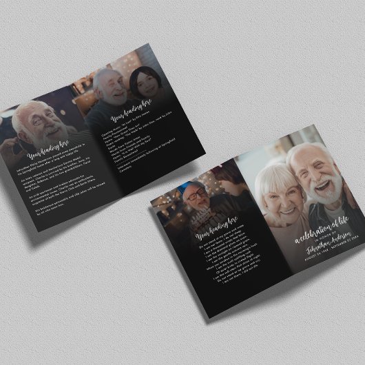 4 – 写真お祝い/葬儀/追悼式 プログラム