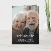 4 – 写真お祝い/葬儀/追悼式 プログラム (正面)