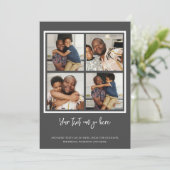 4 枚の写真テンプレート カード (スタンド正面)