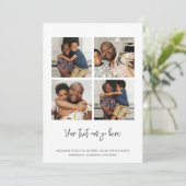 4 枚の写真テンプレート カード (スタンド正面)