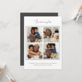 4 枚の写真テンプレート カード (正面/裏面インサイチュ)